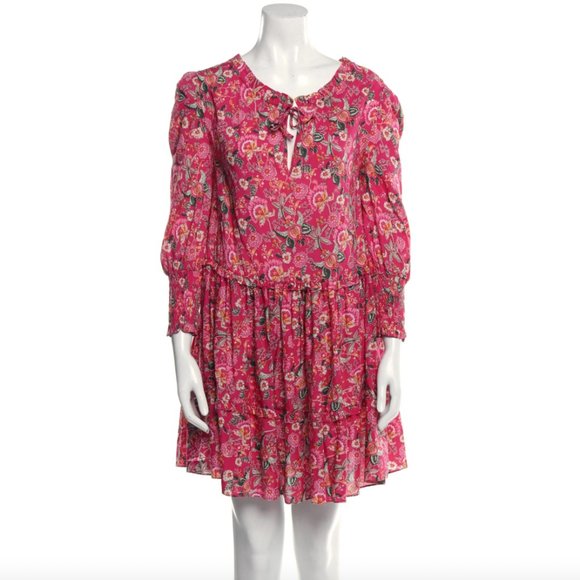 SOLD - MISA Maya Dress in Falaise Floral (Pink) - Picture 9 of 12